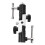 1Pack Adjustable U-shape Flashlight Holder Lamp Mount Bracket for Photographers 5.82x3.14x1.18in 5
