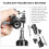 1Pack Adjustable U-shape Flashlight Holder Lamp Mount Bracket for Photographers 5.82x3.14x1.18in 8
