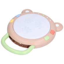 Infant Musical Drum Toy, Plastic Electric Light Drum for 1+ Year Olds