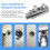 1Pc Stripped Screw Extractor Metal Broken Pipe Extractor Tool Practical Damaged Screw Extractor Easy Out Bolt Extractor for Damaged Water Pipe 6