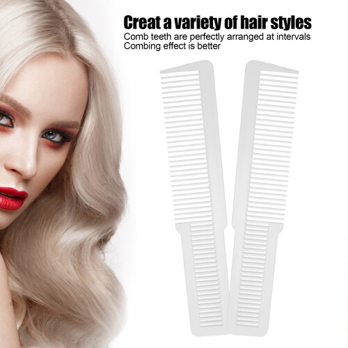 Professional White Pocket Comb, Wide & Fine Tooth, 20.4cm 2
