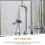 ULTNICE Wall Mounted Pipe Bracket 1Pack Durable Construction Easy Installation and Disassembly 9.0x5.5x2.5in 6
