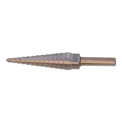 5Pcs Inch Step Drill Set High Speed Steel Durable Titanium Coated 1