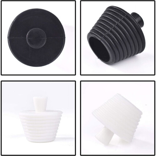 2pcs Silicone Bathtub Plug Silicone Sink Plug Spiral Taper Plug 2