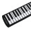Foldable Silicone Hand Roll Piano 61 Keys, Rechargeable, Black/White 5