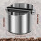 Grusce Edelstahl-Abschlagbox mit Gummiring, 1,5 l 3