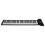 Foldable Silicone Hand Roll Piano 61 Keys, Rechargeable, Black/White 9