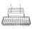 Wire Hanging Baskets Hanging Wall Basket Organizer Iron 2Pcs Black 3
