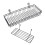 Wire Hanging Baskets Hanging Wall Basket Organizer Iron 2Pcs Black 7