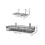 Wire Hanging Baskets Hanging Wall Basket Organizer Iron 2Pcs Black 8
