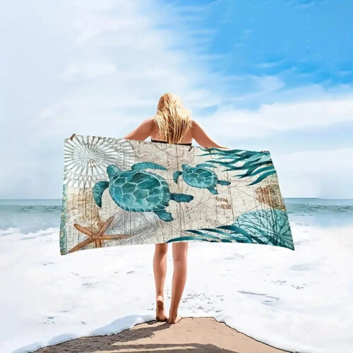 Beach Towel Microfiber Quick-Drying Absorbent Adult 30x60in 1