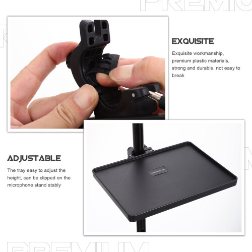 1Pcs Universal Mic Stand Tray for Live Broadcast and Stage Performance 2