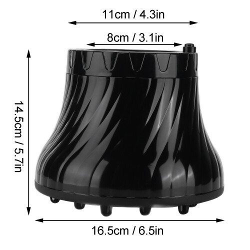 Pet Hair Dryer Diffuser, Adjustable, Universal, Black, 8cm Inner 2