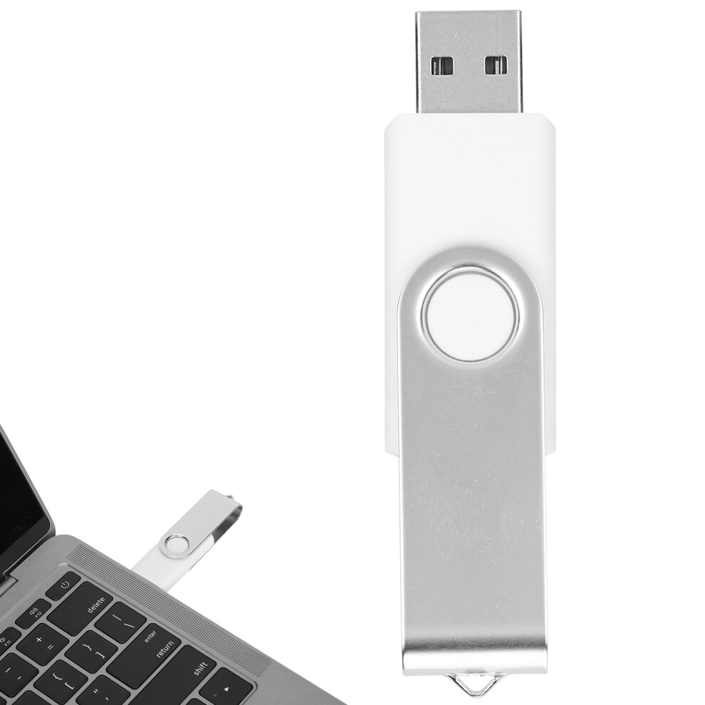 Candy Rotatable Usb Flash Drive 2Gb Portable Storage Stick White 8111391654115