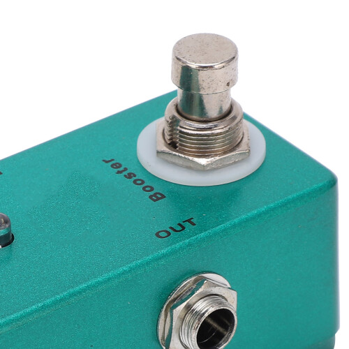 Boostor vert métallique pédale de boost clair bouton bypass 2