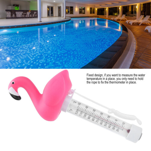 Pink Animal-Shaped Plastic Floating Pool Thermometer, 8x22cm 2