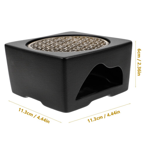 Japanese ceramic teapot warmer with candle holder 1
