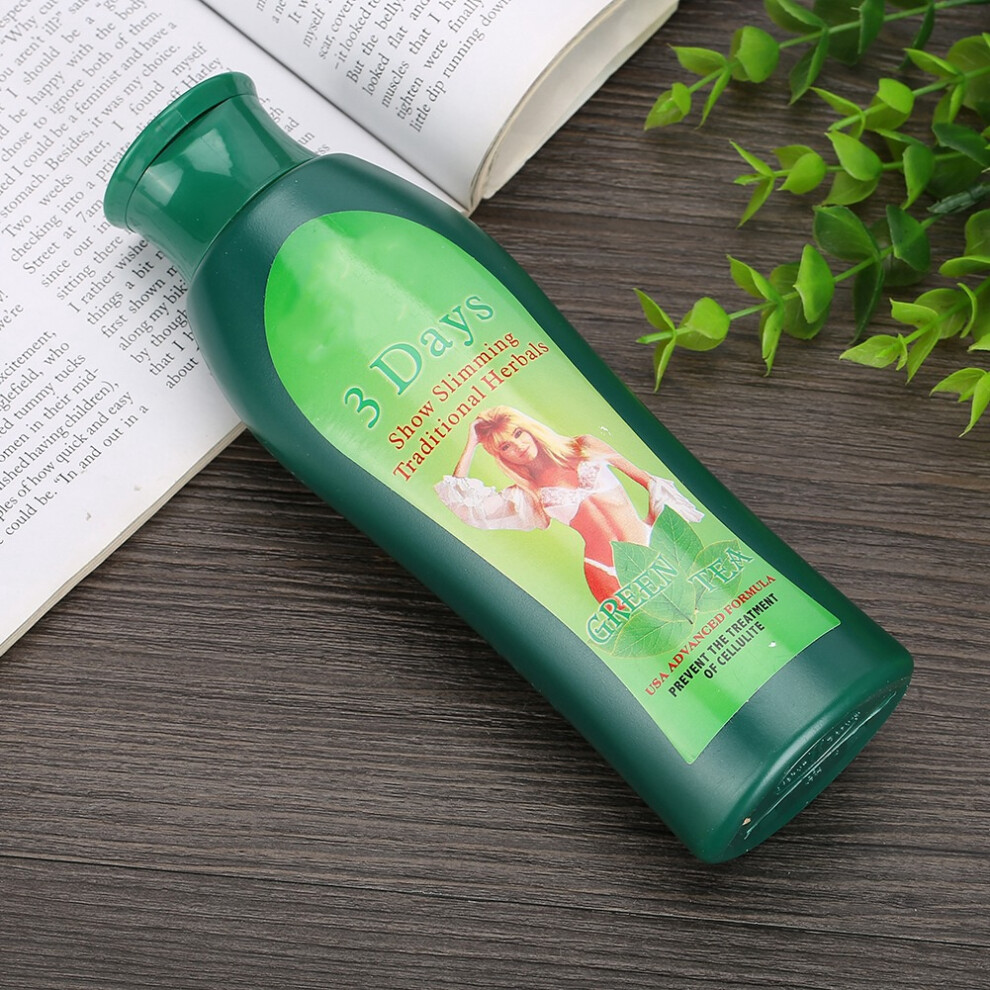 Green/Cream Herbal Tea 200Ml Slimming & Firming Body For Waist & Thighs