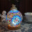 Boho Mosaic Table Lamp Colorful Glass USB Bedside Light Vintage 3