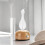 Ätherisches Öl Diffusor Vernebler Kalt Aromatherapie Glas Holz LED 6