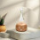 Ätherisches Öl Diffusor Vernebler Kalt Aromatherapie Glas Holz LED 7