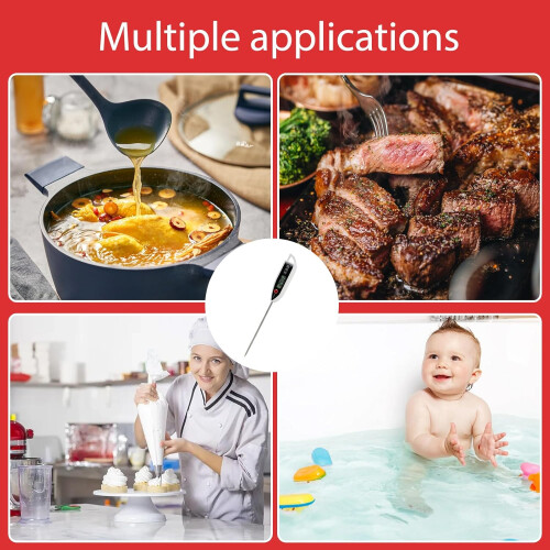 Waterproof Cooking Thermometer for Meat, Candy, Liquid, Fast Read 2