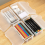 2 Pack Clear Cases, Plastic Translucent Box with Tight Lid, Office Supplies Storage Organizer Box 2