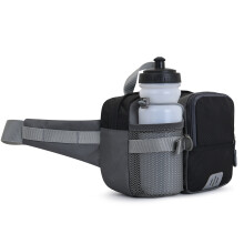 Outdoor Sports Waist Pack with Water Bottle Holder, 22x8.5x16cm