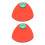 2pcs Dental Light Shading Board PP for Light Curing Machine Red 5
