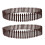 Worgeous2Pcs Μίνι Ξύλινος Φράχτης Κήπου, Πέρκες, Εξωραϊσμός, Στυλ Καφέ 4
