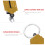 Raindrops Spring Scale Handheld Hanging Balance 4 Pcs 7