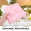 Pink Satin Napkins Washable 8 Pieces 4
