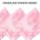 Pink Satin Napkins Washable 8 Pieces 6