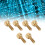 50 Copper Knurled Thumb Screws Round Head 3
