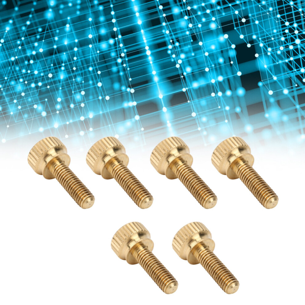 50Pcs Pure Copper Flat Knurled Thumb Screws M5 X 16Mm Non Slip Round Head 8711391655220