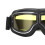 Adjustable Wind Sand Motorcycle Goggles Black Frame Yellow Lens, Lightweight 2