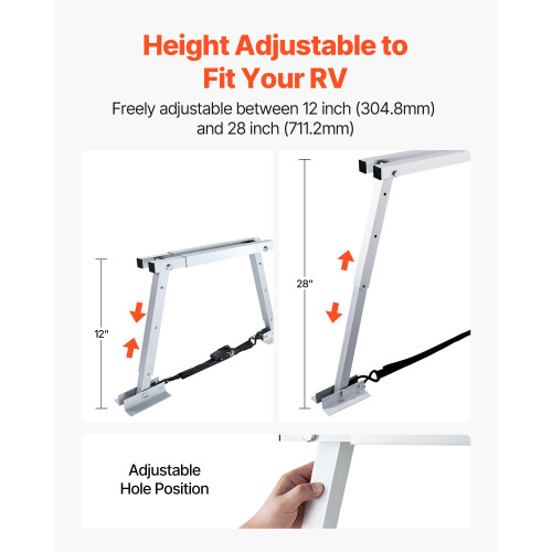 RV Stabilizer Adjustable Foldable 12-28 inch 2