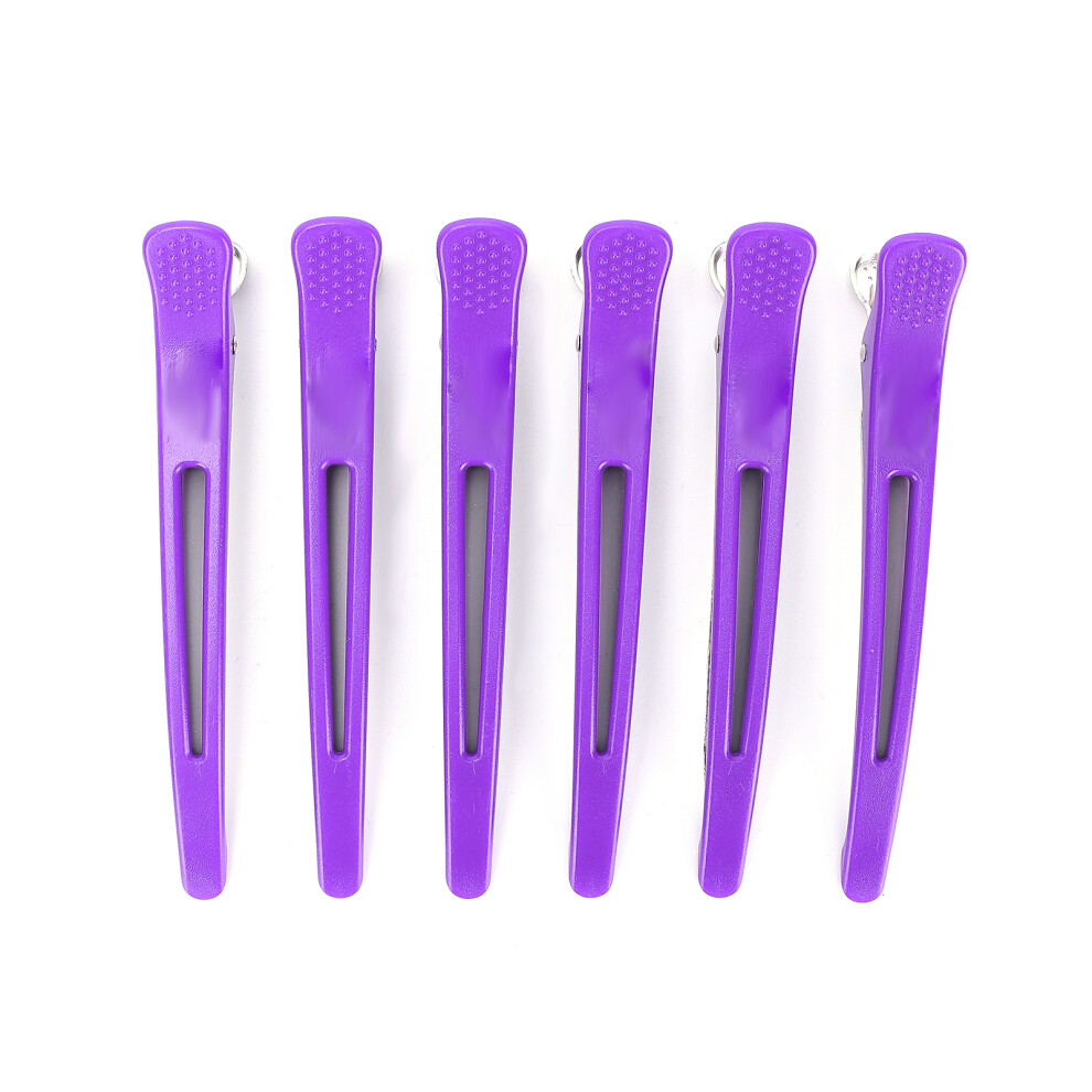 Purple Duckbill Hair Clips 6pcs