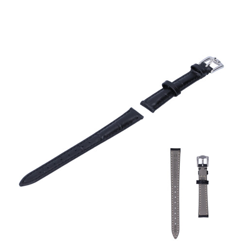 Watch Strap Replacement 18mm Black Unisex Pin Buckle Accessory 2