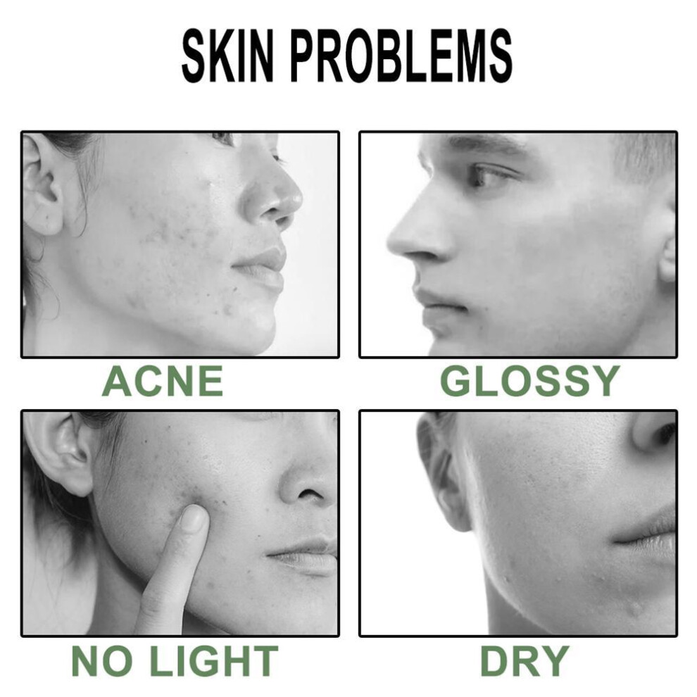 Green/Eggplant Tea Purifying Clay Stick 40G Oil Control & Acne Clear