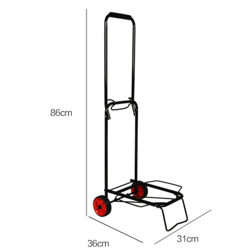 Draagbare bagagekar, zwart, multifunctioneel, 1 set, 33,9*14,2*12,2 inch 1