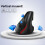 2.4GHz Vertical Optical Wireless Mouse Right Hand 5D 1600DPI Black. 13