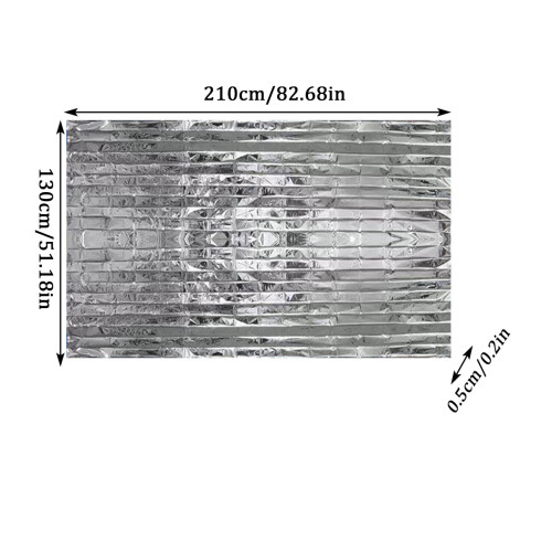 Κουβέρτα έκτακτης ανάγκης Mylar από αλουμίνιο PET, εξαιρετικά ελαφριά φορητή 1