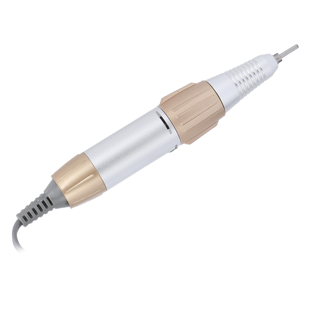 Gold Low Noise Aluminum Electric Nail Drill Handle 35,000 Rpm