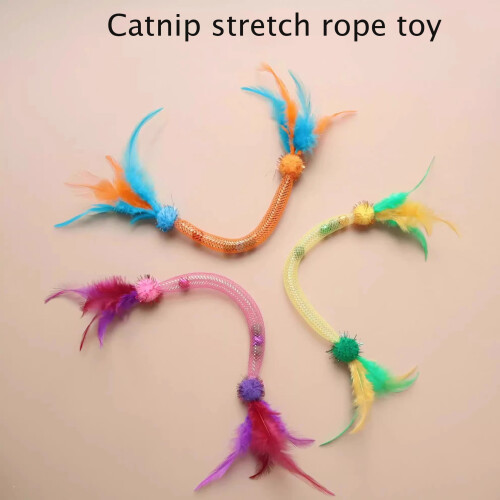 Cat Feather Toy Refills with Catnip 3 Pcs 2
