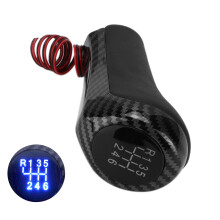 6 Speed Carbon Fiber Style Shift Knob for 1/3/5/6 Series & More