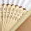 Wedding Hand Fans Multi-color Paper Fabric 30pcs 7
