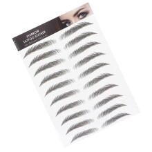 Long Lasting Eyebrow Transfers Sticker Black-02, Waterproof, Natural, 148x210mm