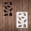 Reusable Mouse Stencil 29.7 x 21 cm for Wood Paper Wall Tile 3