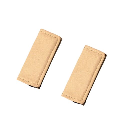 Suede Car Grab Handle Cover Beige 1 Piece 2